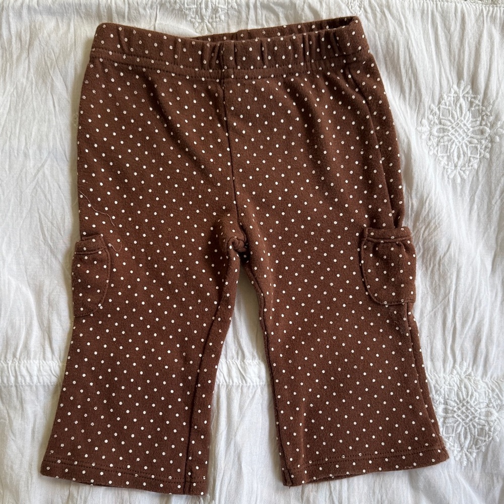Vitamins Baby Brown and White Polka Dot Leggings